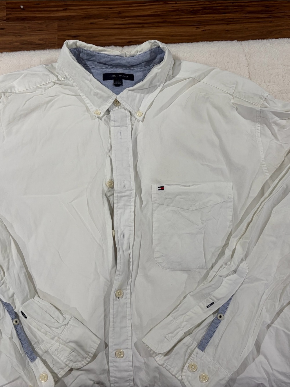 Tommy Hilfiger White Lightweight Shirt Jacket